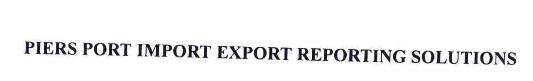 PIERS PORT IMPORT EXPORT REPORTING SOLUTIONS