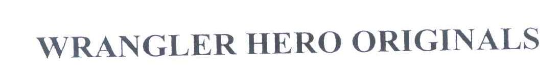WRANGLER HERO ORIGINALS