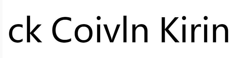 CK COIVLN KIRIN