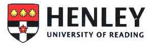 HENLEY UNIVERSITY OF READING