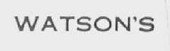 WATSON&rsquo;S