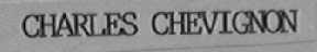 CHARLES CHEVIGNON