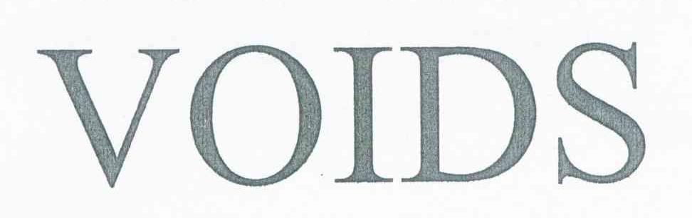 VOIDS