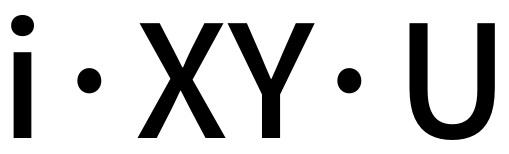 I&middot;XY&middot;U
