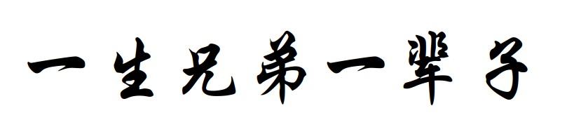 一生兄弟一辈子