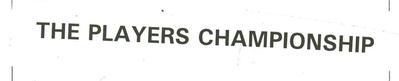 THE PLAYERS CHAMPIONSHIP