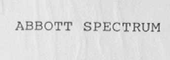 ABBOTT SPECTRUM