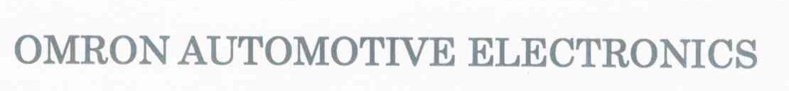 OMRON AUTOMOTIVE ELECTRONICS