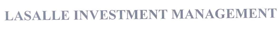LASALLE INVESTMENT MANAGEMENT