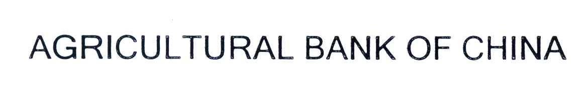 AGRICULTURAL BANK OF CHINA