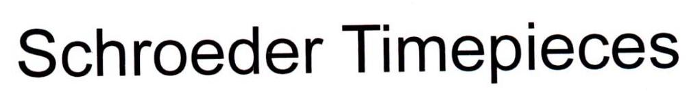 SCHROEDER TIMEPIECES