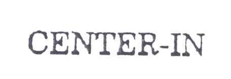 CENTER IN