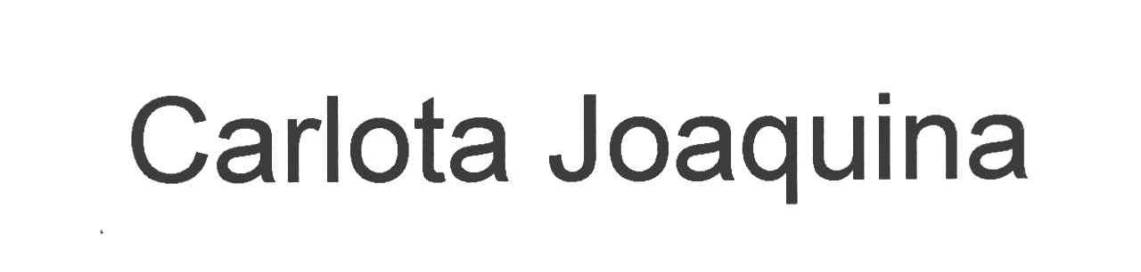 CARLOTA JOAQUINA