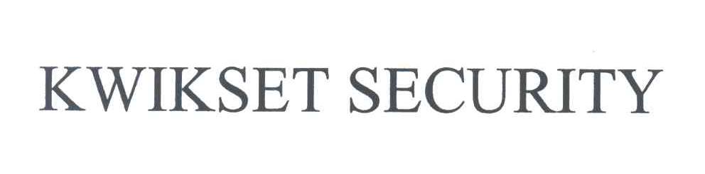 KWIKSET SECURITY