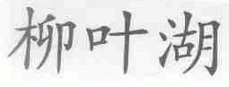 柳叶湖