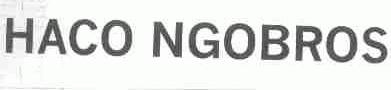 HACO NGOBROS