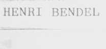 HENRI BENDEL