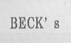 BECK'S