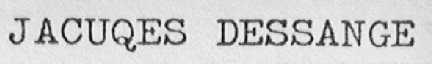JACFUQES DESSANGE