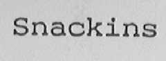 SNACKINS