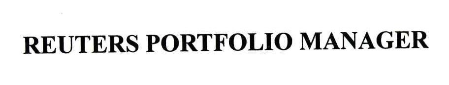 REUTERS PORTFOLIO MANAGER