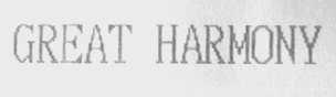 GREAT HARMONY