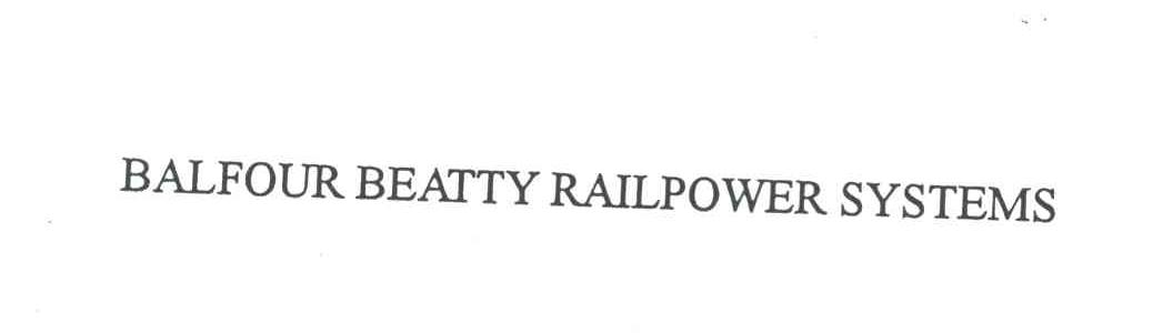 BALFOUR BEATTY RAILPOWER SYSTEMS