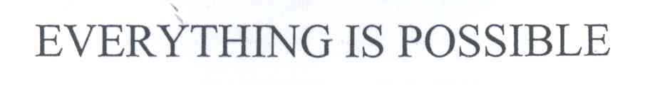 EVERYTHING IS POSSIBLE
