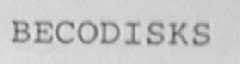 BECODISKS