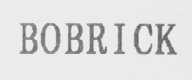 BOBRICK