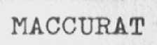 MACCURAT