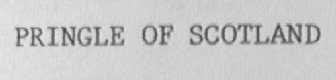 PRINGLE OF SCOTLAND