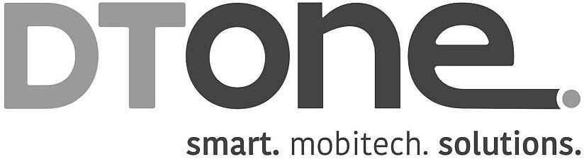 The mark consists of the words "DTONE"， "smart"， "mobitech" and "solution".