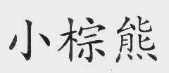 小棕熊