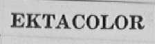 EKTACOLOR
