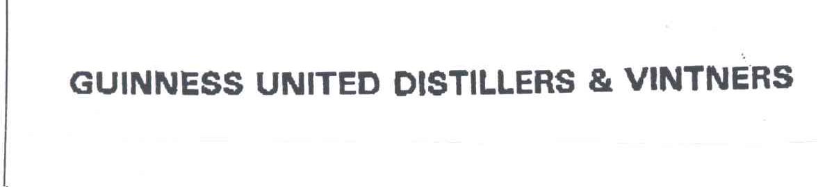 GUINESS UNITED DISTILLERS&VINTNERS