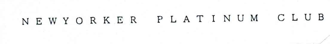 NEWYORKER PLATINUM CLUB