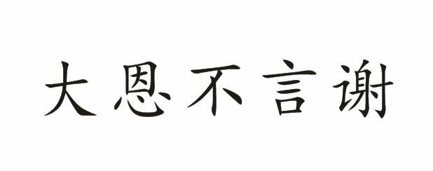 大恩不言谢