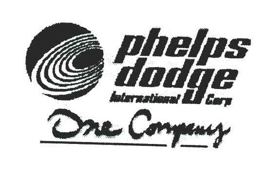 PHELPS DODGE INTERNATIONAL CORP ONE COMPANY