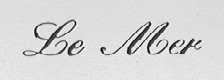 LE MER