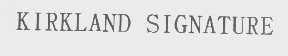 KIRKLAND SIGNATURE