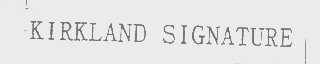 KIRKLAND SIGNATURE