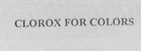 CLOROXFORCOLORS