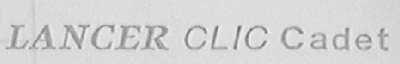 LANCER CLIC CADET