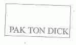 PAK TON DICK
