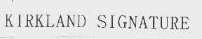 KIRKLAND SIGNATURE