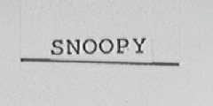 SNOOPY
