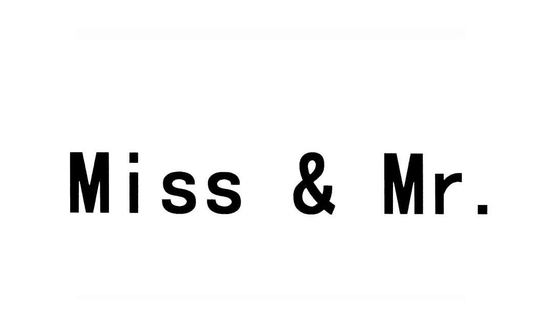 MISS & MR.
