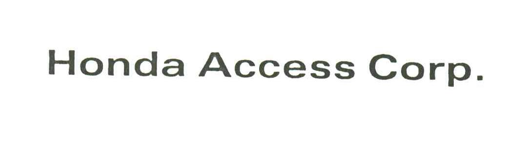 HONDA ACCESS CORP.