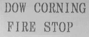 DOW CORNING FIRE STOP